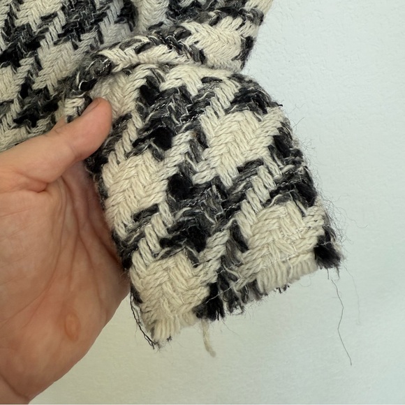 IRO Tweed Houndstooth Jacket Small Black and White - Picture 9 of 9